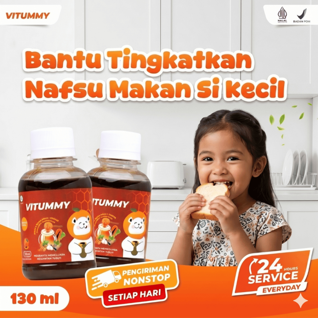 Vitamin Anak Madu Vitummy 2 Botol Multivitamin Anak Vitamin Napsu Makan Anak 2 Tahun MADU CACINGAN