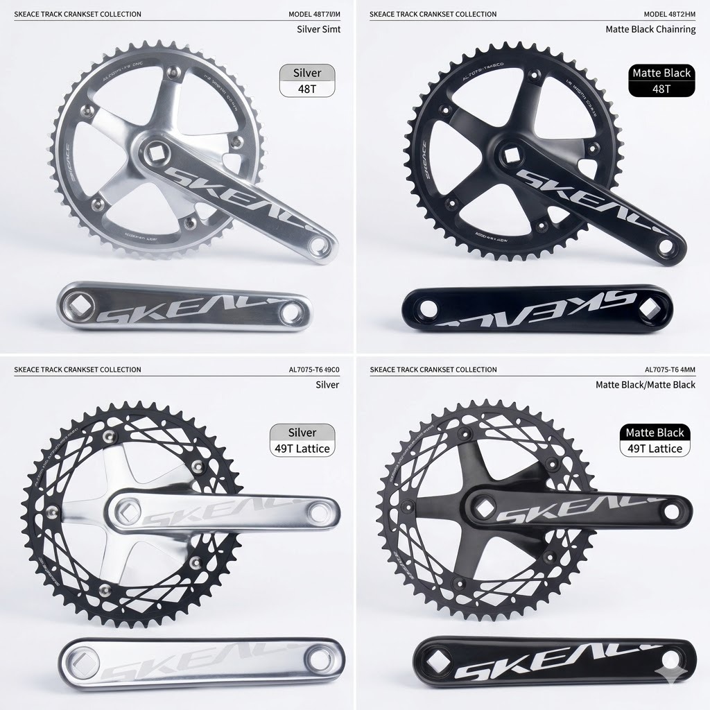 SkeAce CRANK 48T 49T BCD 144 Spider alloy BB kotak crankset n0T deore alivio ARM SET CHAINRING mtb