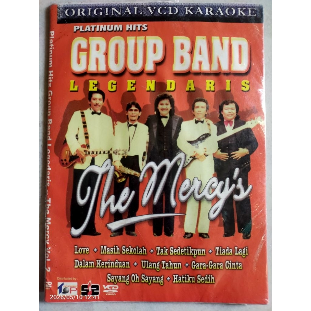 VCD original  "group band legendaris" THE MERCY'S