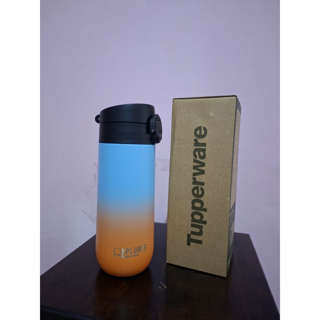 Tupperware xploris tumbler kapasitas 450 ml termos air panas