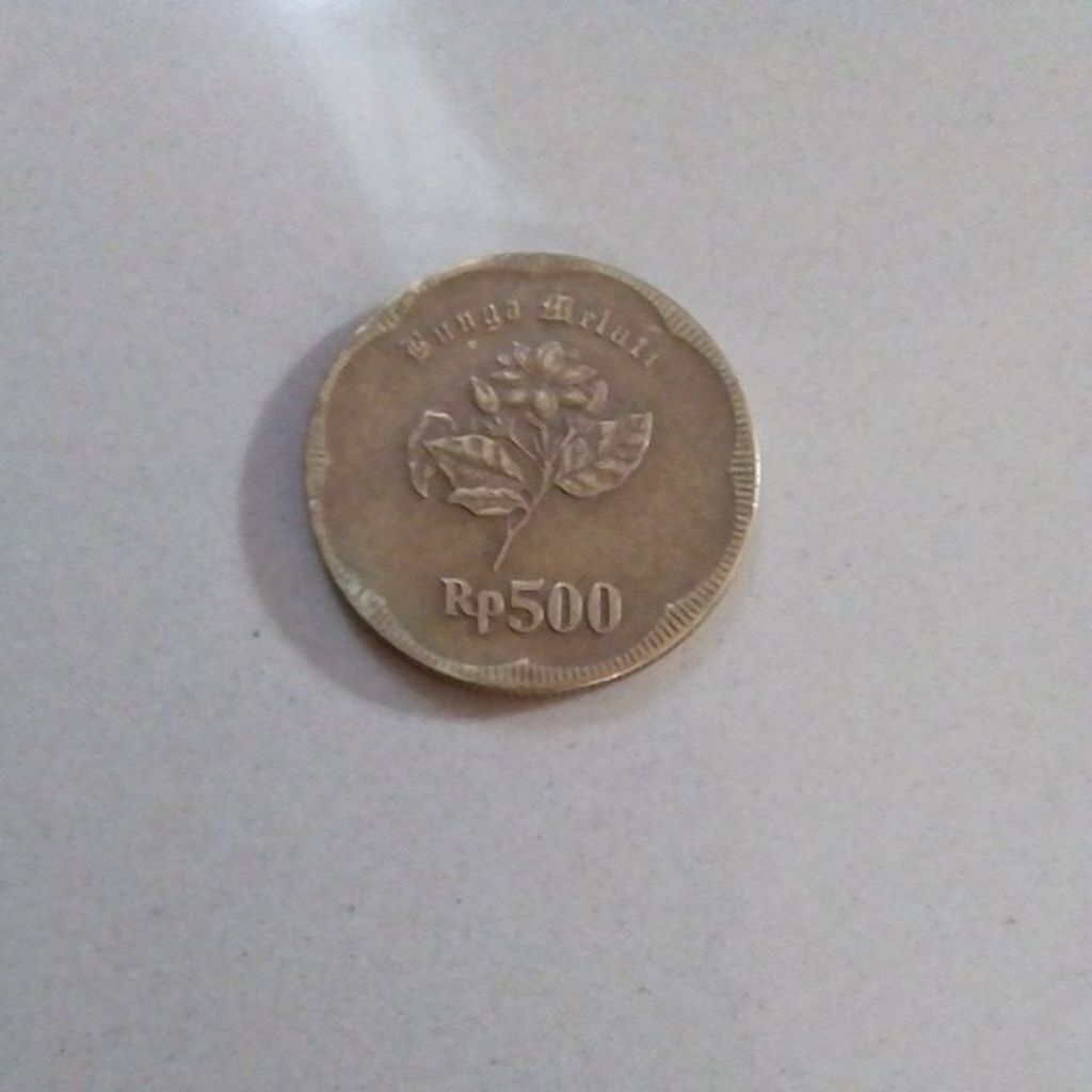 500 rupiah melati tahun 1991