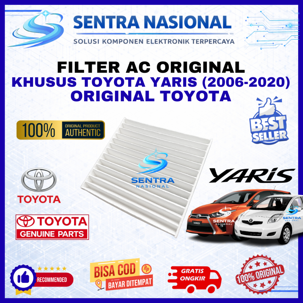 FILTER AC TOYOTA YARIS 2006-2020 ORIGINAL | AC FILTER KABIN TOYOTA YARIS ASLI 2006 s/d 2020  | CABIN