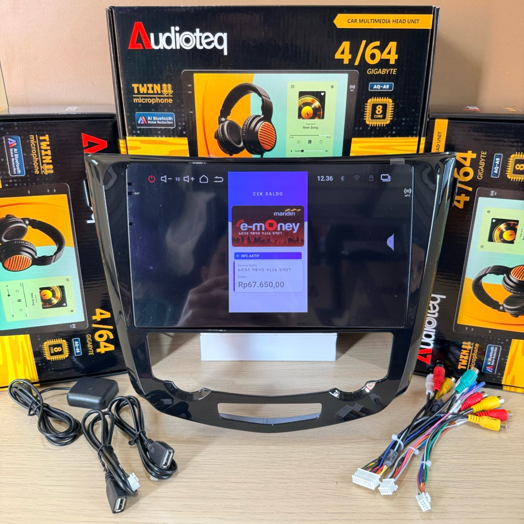 HEAD UNIT ANDROID XTRAIL T32 RAM 4/64 GB - NFC - ANDROID AUDIOTEQ TWIN MIC 10 INCH NISSAN XTRAIL T32