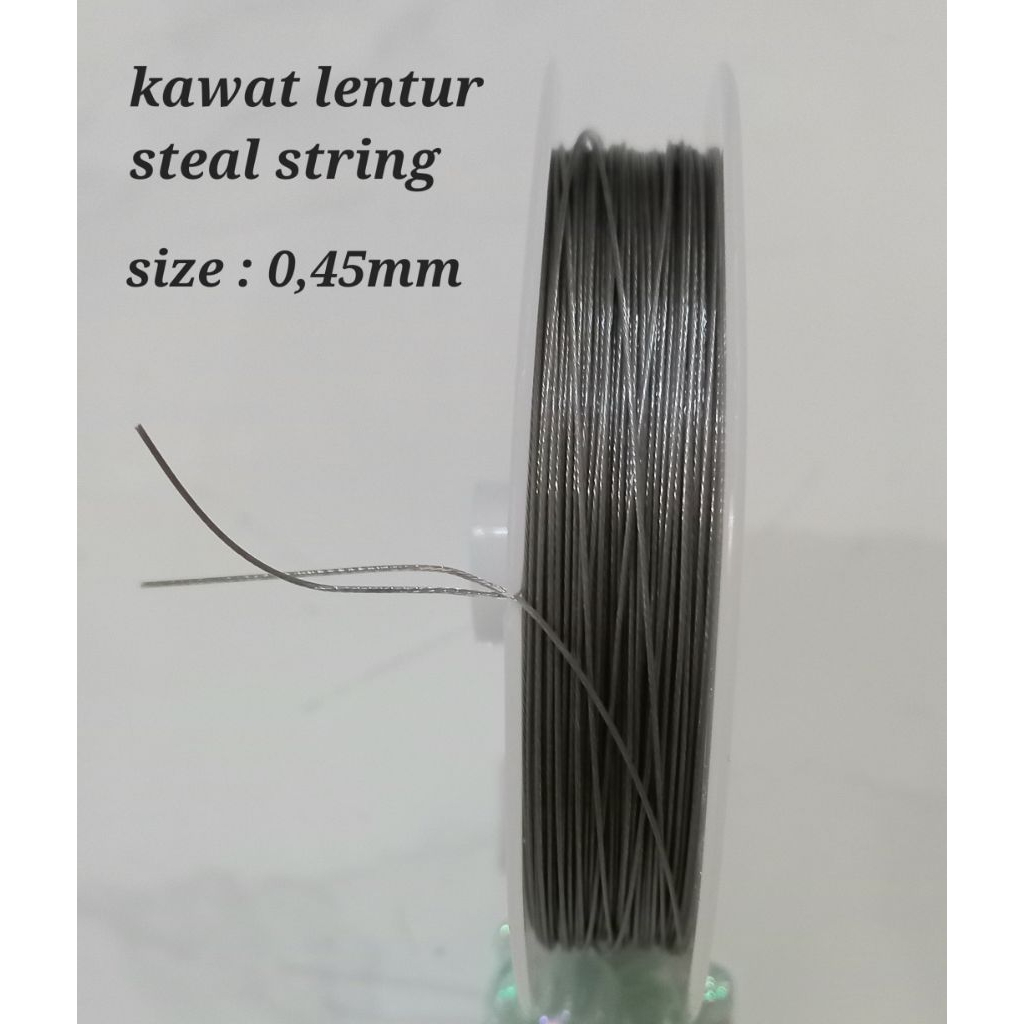 Kawat lentur , .string cable , kawat tembaga 0.45mm