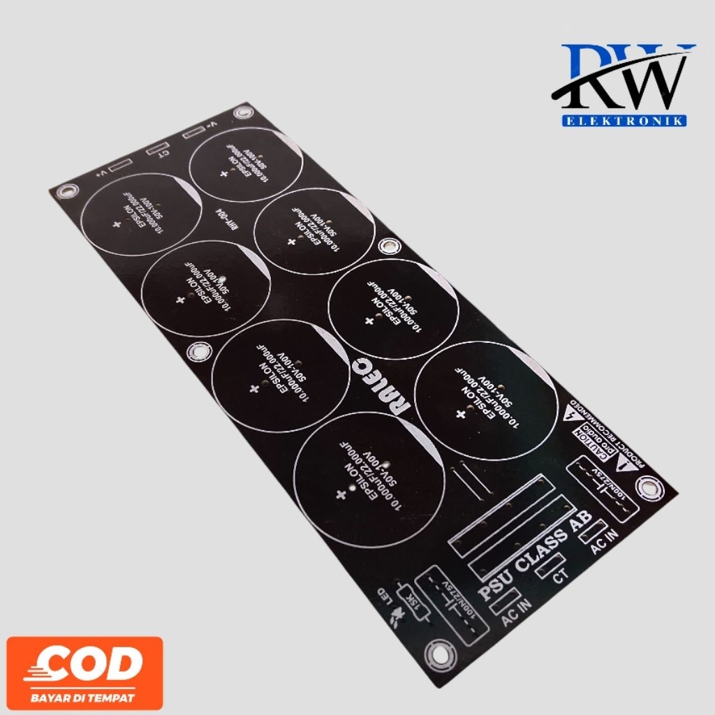 PCB PSU CLASS AB 8 ELCO