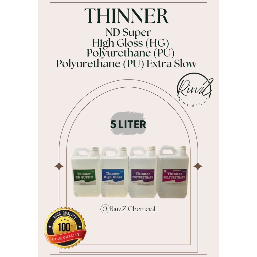 THINNER 5 LITER ND SUPER, HIGH GLOSS,POLYURETHANE
