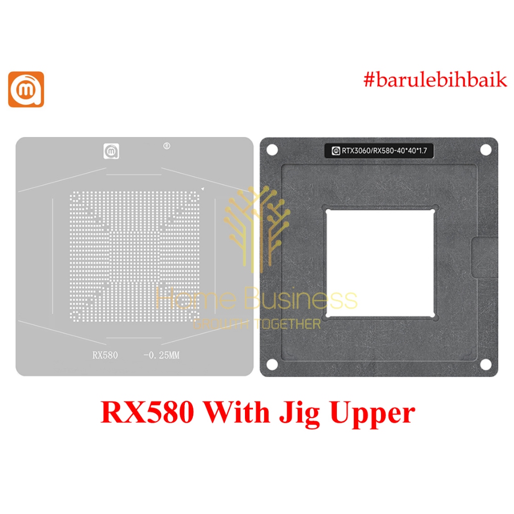 Amaoe Stencil BGA Reballing GPU ATI RADEON RX580 RX 580 RTX3060 RTX 3060 Jig Upper Stencil Stensil C