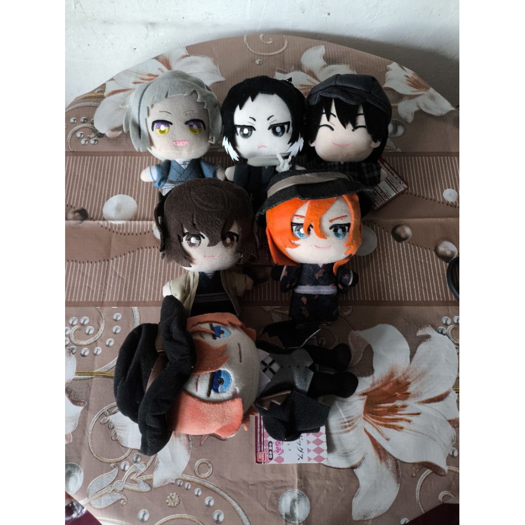 BSD Bungou Stray Dogs Anime Plush Tomonui Version, Dazai, Chuuya, Atsushi, Akutagawa, Ranpo