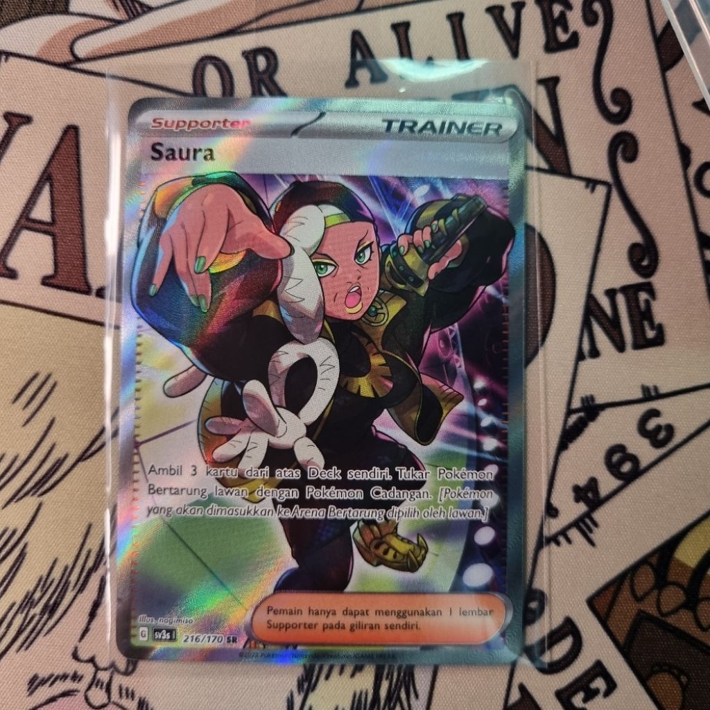 Saura SR Trainer Supporter Pokemon TCG Indo