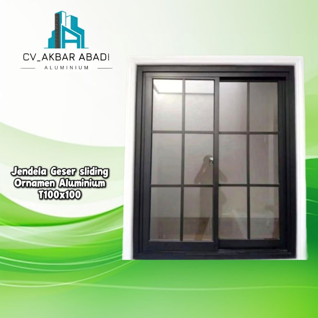 JENDELA GESER SLIDING ORNAMEN ALUMINIUM