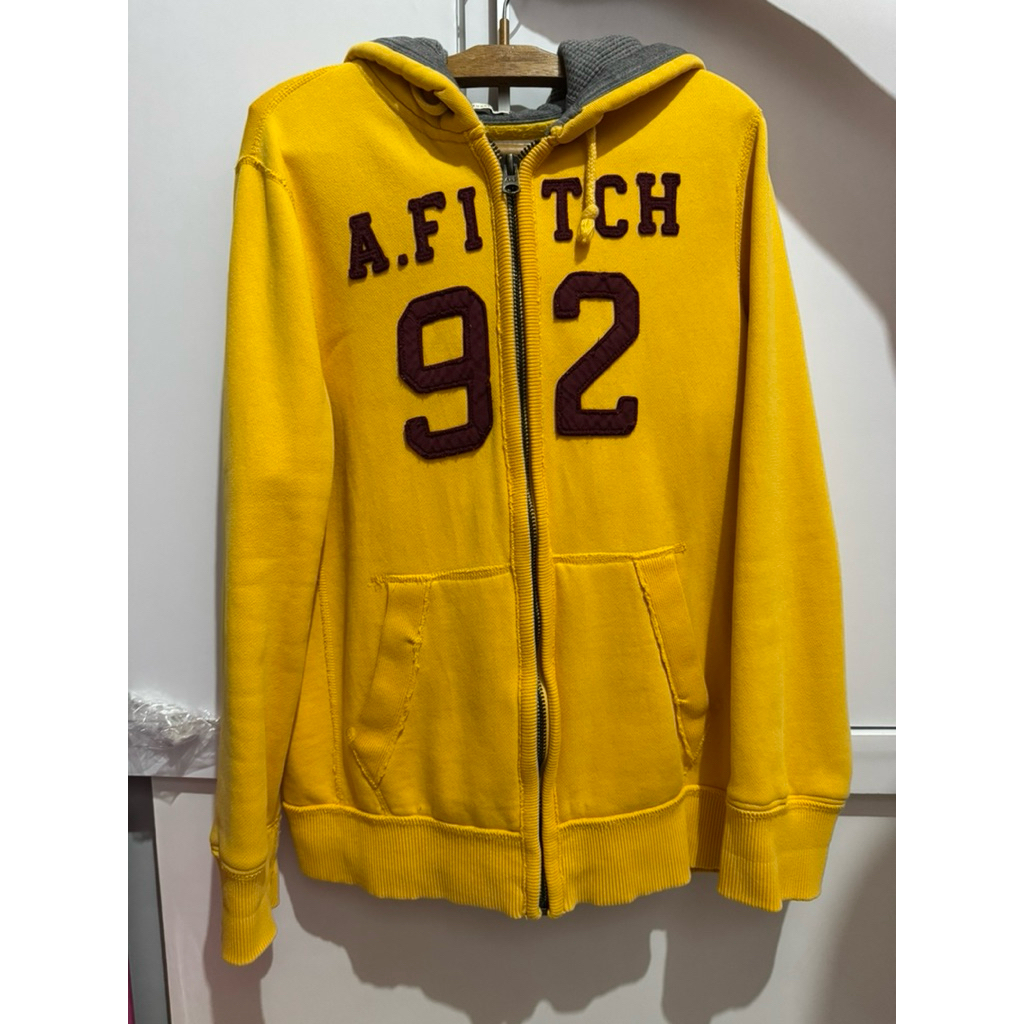 Jacket Hoodie Abercrombie & Fitch Kuning Preloved