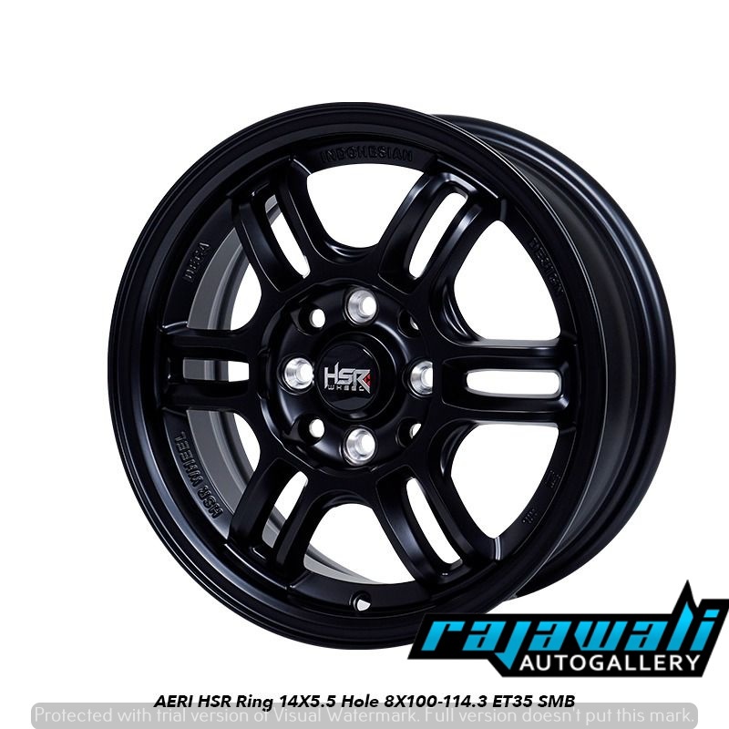 VELG HSR WHEEL-VELG MOBIL BRIO AGYA CALYA AVANZA SPRESSO HSR AERI RING 14 JDM