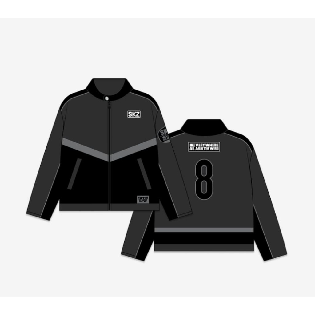 [Stayville Shop] (wajib book free pc pola) RACING JACKET Stray Kids SKZOO EAATW Seoul Official