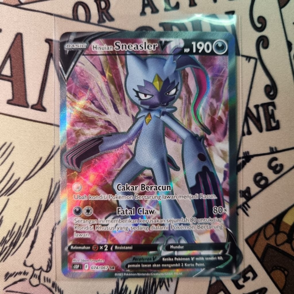 Sneasler V SR Pokemon TCG Indo