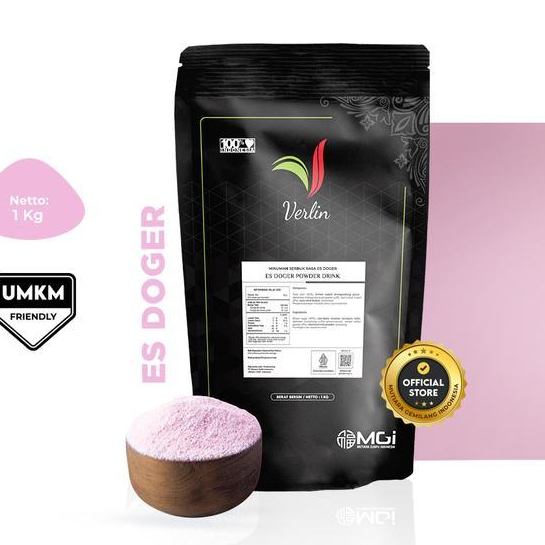 verlin powder drink 1kg bubuk minuman traditional series verlin powder rasa es doger