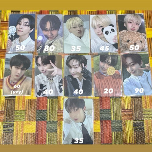 [AAB SUNOO & JUNGWON] read desk photocard enhypen sunoo yzy hybe insight orange blood namil season g