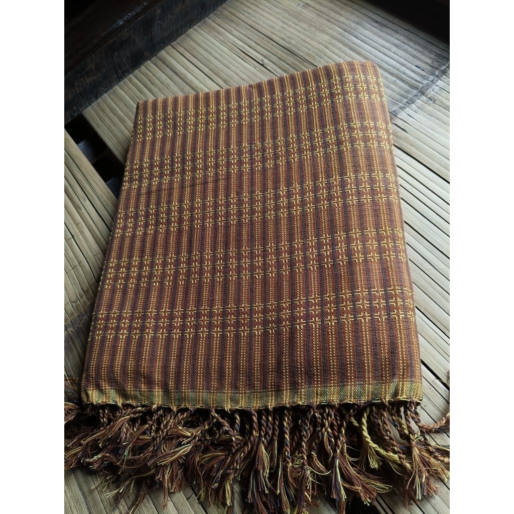 tenun manual tenun suku baduy pewarna alami bahan benang katun