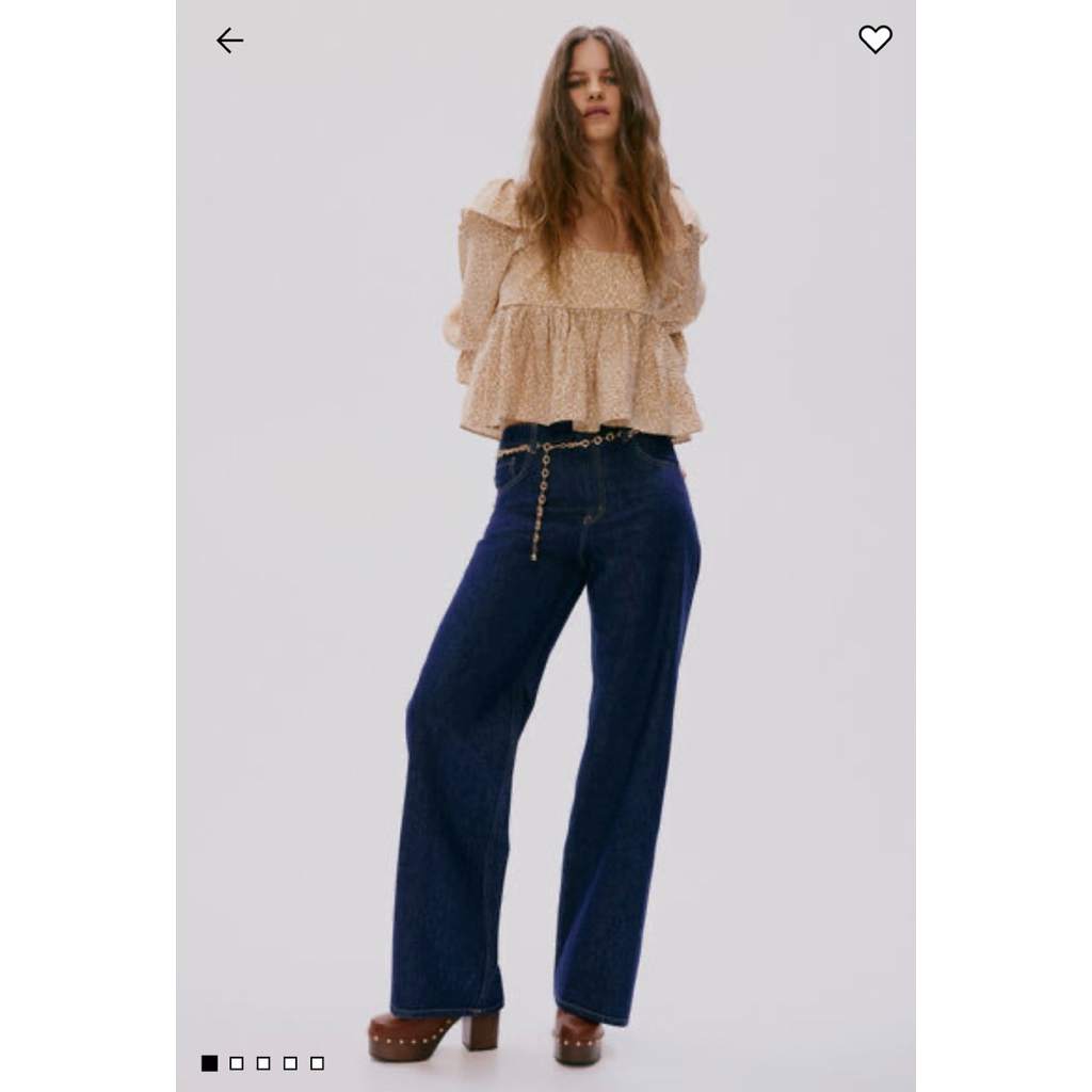 H&M Wide High Jeans