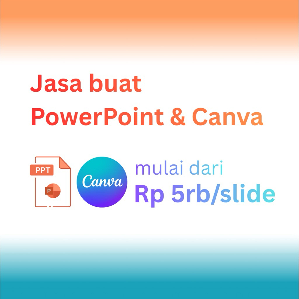 Jasa buat PowerPoint (PPT) dan Canva - CV/Portofolio, Materi Kuliah, Sidang/Sempro