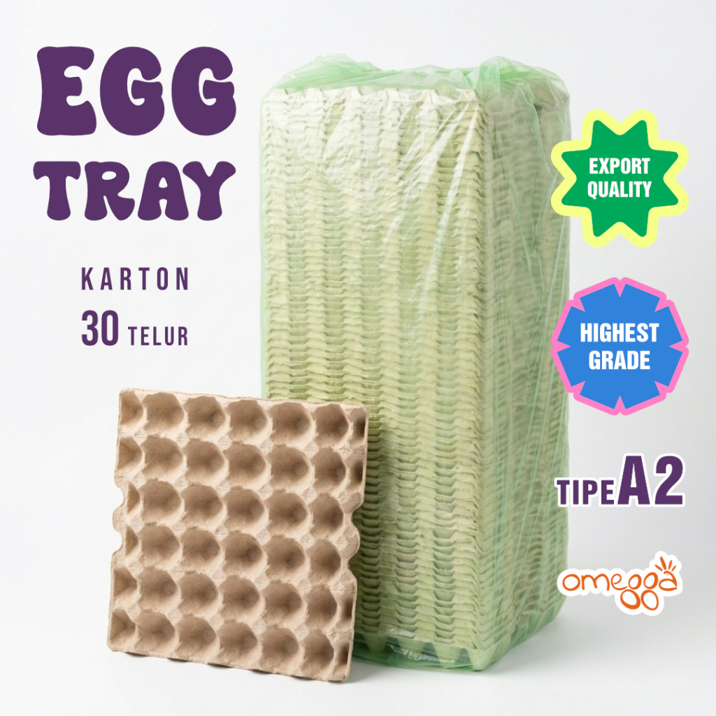 [Tipe A2] Egg Tray Karton Premium | Tray Telur Ayam Negeri Horn Bebek Ukuran Besar Jumbo Kokoh Kuat 