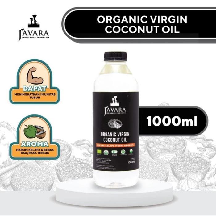 Javara Organic Virgin Coconut Oil Minyak VCO - Minyak Kelapa Murni 1000 ml / Kualitas Baik