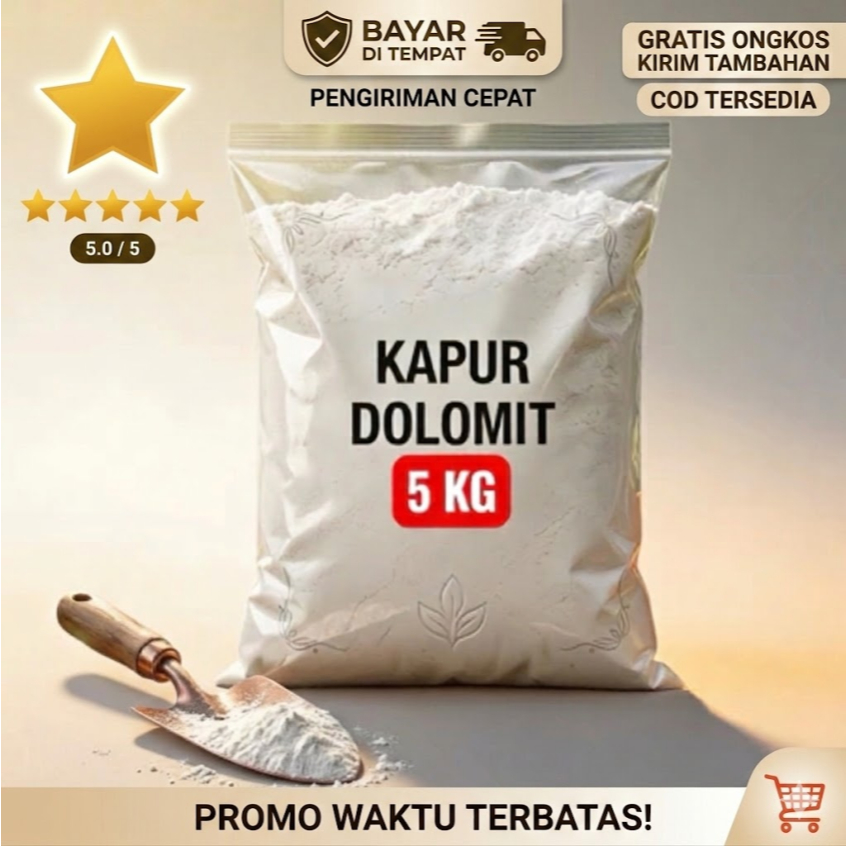 Pupuk Kapur Dolomit Pertanian 5 kg Kapur Pertanian Pengapuran Tanah