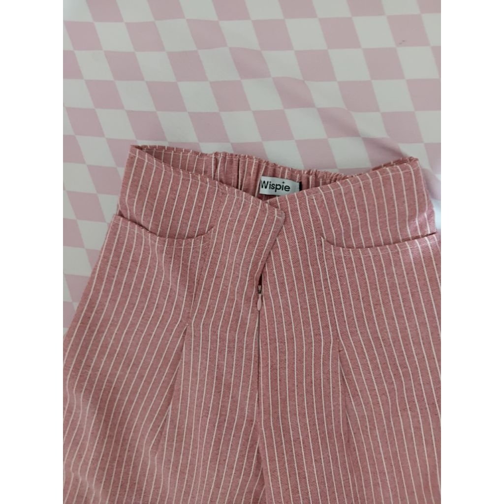 celana wispie city pants salur dark pink tebal preloved masi bagus