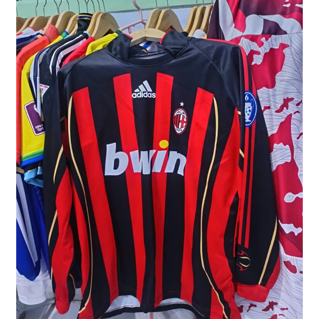 Jersey Milan 2006 Full Printing Gratis Nama dan Nomor