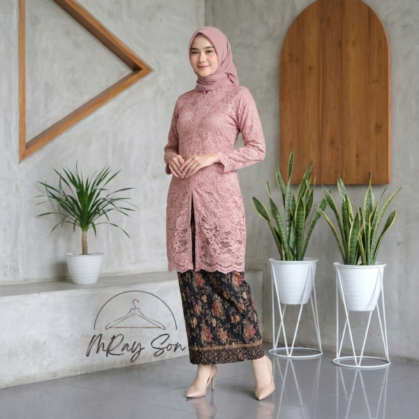 STELAN KEBAYA TUNIK/KEBAYA KERAH SANGHAI/KEBAYA JUMBO LD 130/KEBAYA/KEBAYA MODERN/KEBAYA WANITA