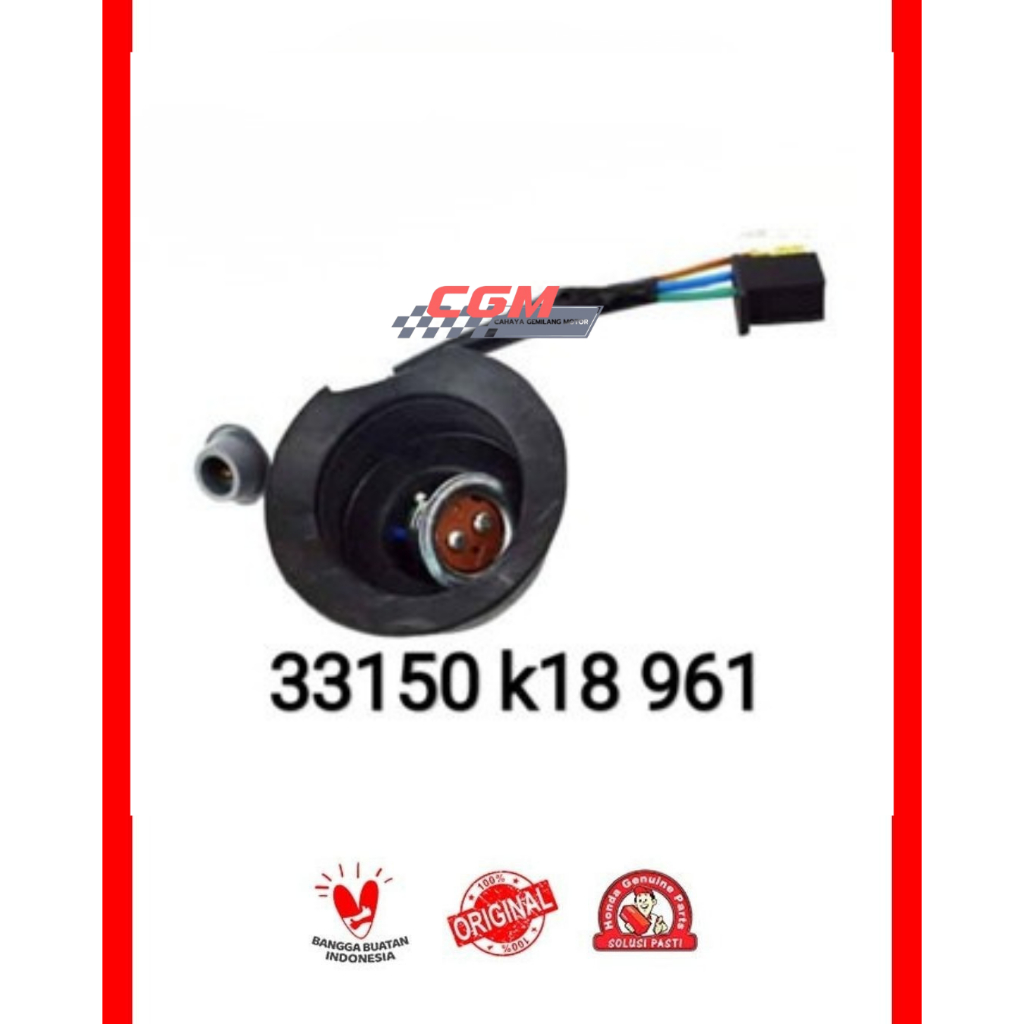 33150-K18-961 pitingan pitingan socket lampu depan cb verza 150 asli honda
