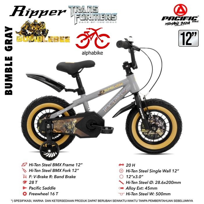 SEPEDA ANAK BMX 12 16 18 INCH  PACIFIC BMX RIPPER 3.0 TRANSFORMER