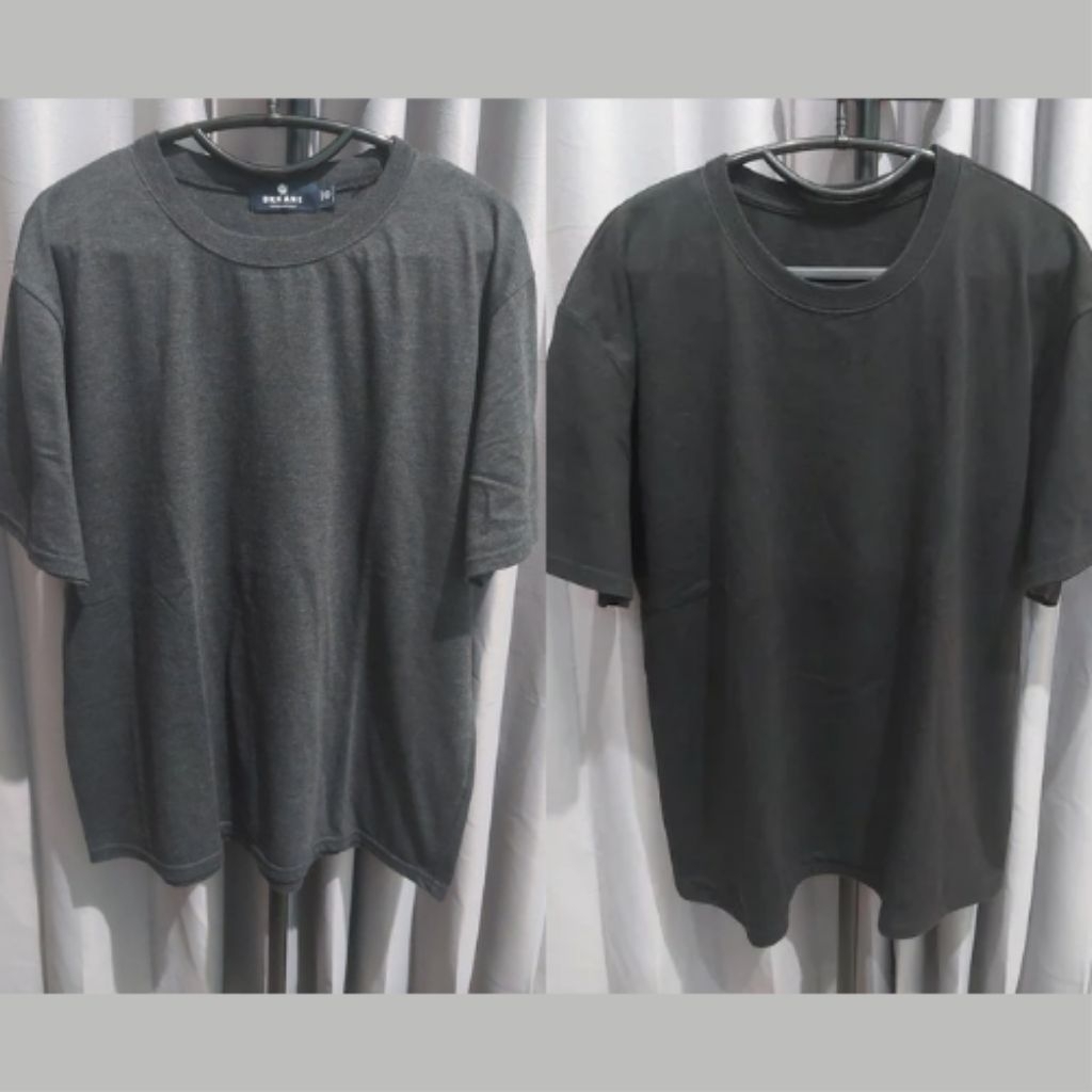 BUNDLING 2 BASIC TSHIRTS: OKKANE + BYMONO 2XL PRELOVED