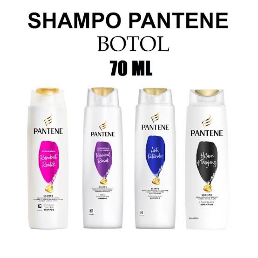 SHAMPO PANTENE BOTOL ANTI DANDRUFF | HITAM | HAIRFALL | RAMBUT RUSAK NETTO 70 ML