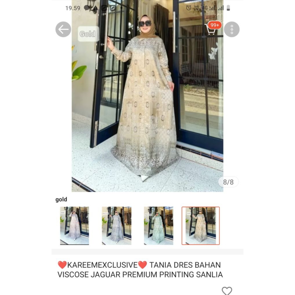 kienka gamis by Sanlia (new tania dress size M)
