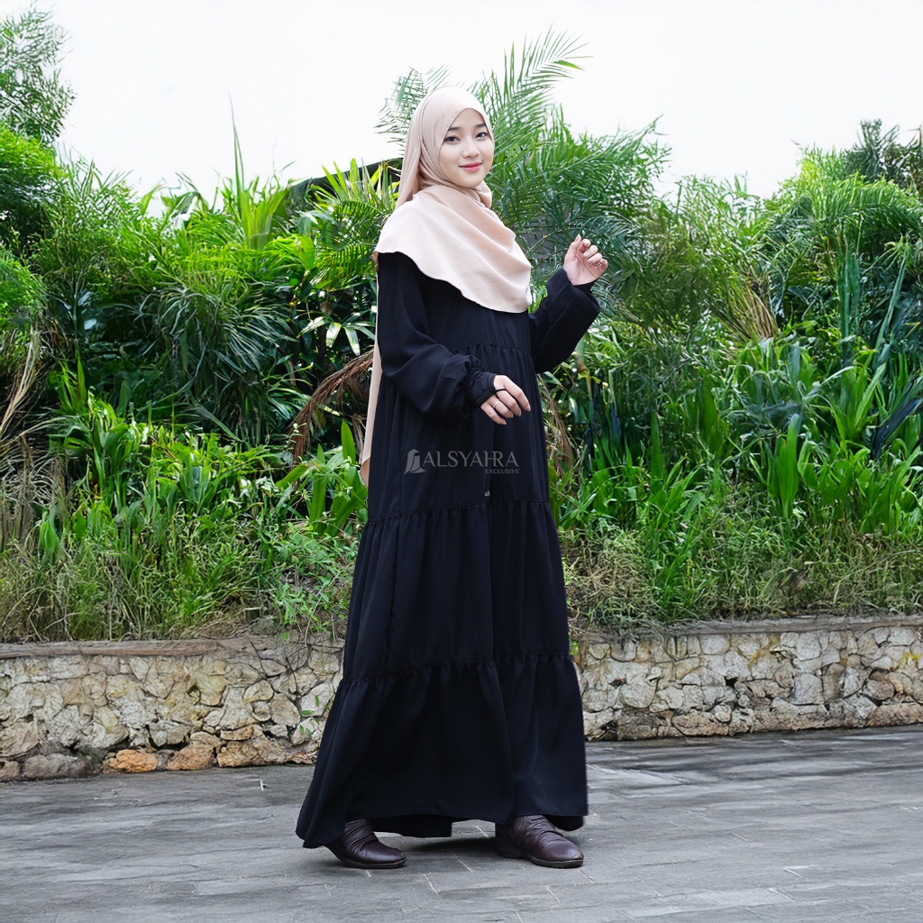 Alsyahra Exclusive Abaya Gamis Syari Salasa Jamila WF Premium