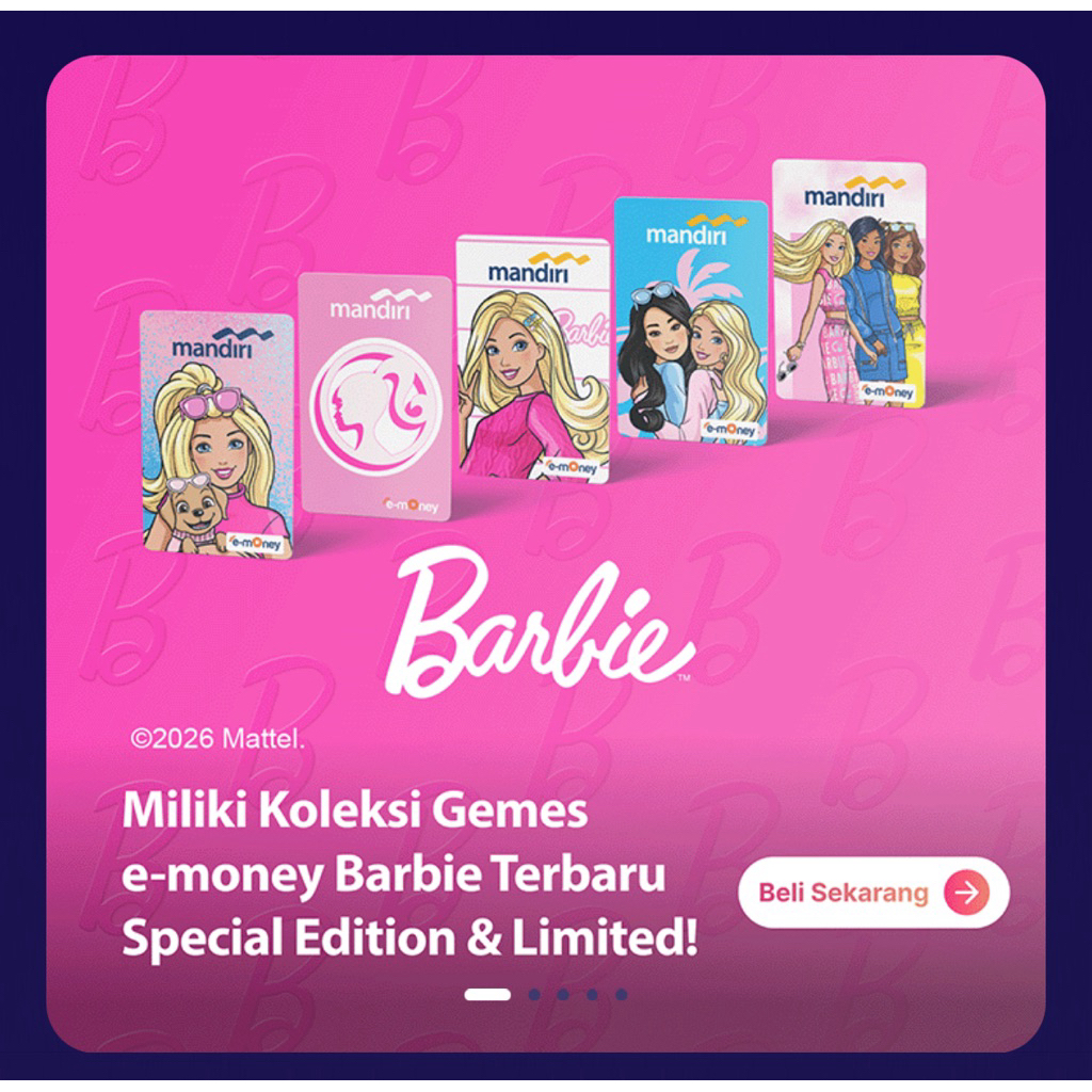 E-MONEY MANDIRI BARBIE TERBARU