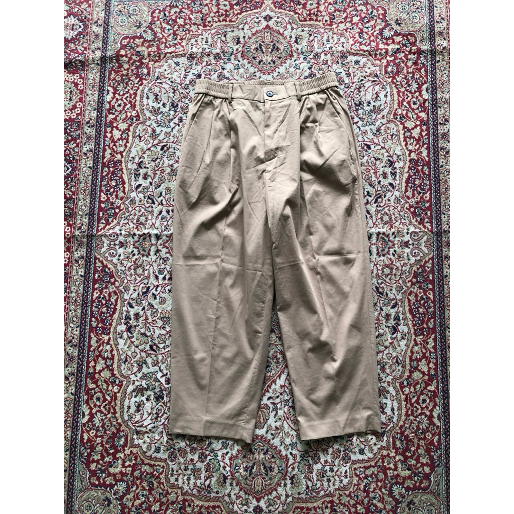 Celana 8 second tuck wide fit pants Casual work pants Hi355