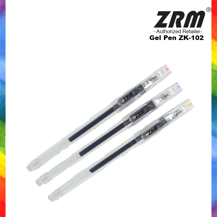 Pena Gel Pen Extra Fine ZRM ZK-102 (12PCS)