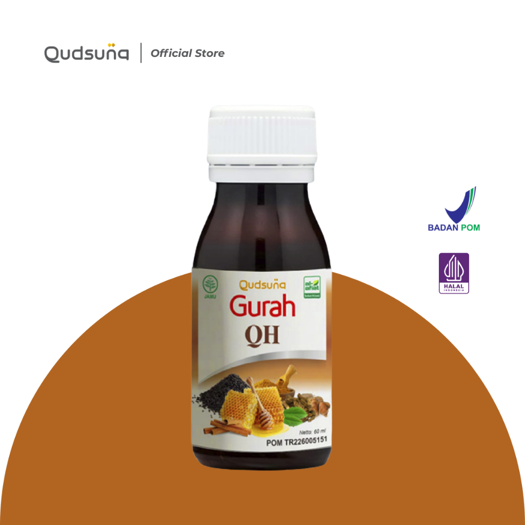 Qudsuna Gurah QH Madu Herbal 60ml Bantu Atasi Batuk