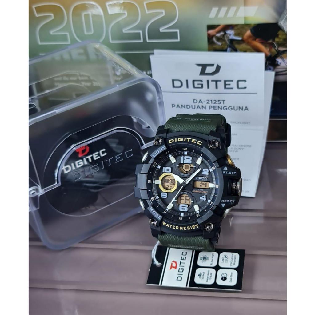 Jam Tangan Pria DIGITEC 2 Waktu DA-2125T Original