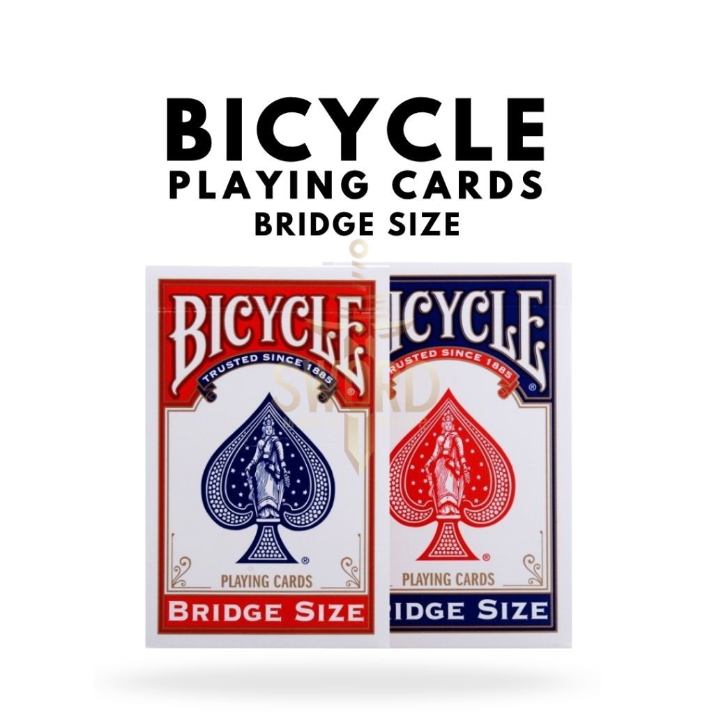 Kartu Remi Bicycle Bridge Size Original - Bicycle Card Small - Kartu Remi Original USA - Card Magic 