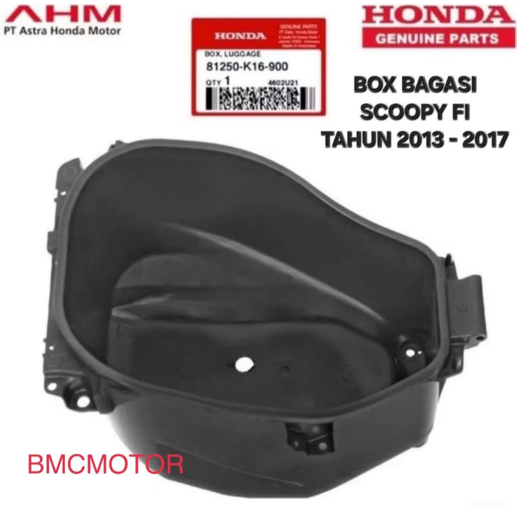 BOX BAGASI SCOOPY FI INJEKSI TAHUN 2013 - 2017 81250-K16-900 ORIGINAL