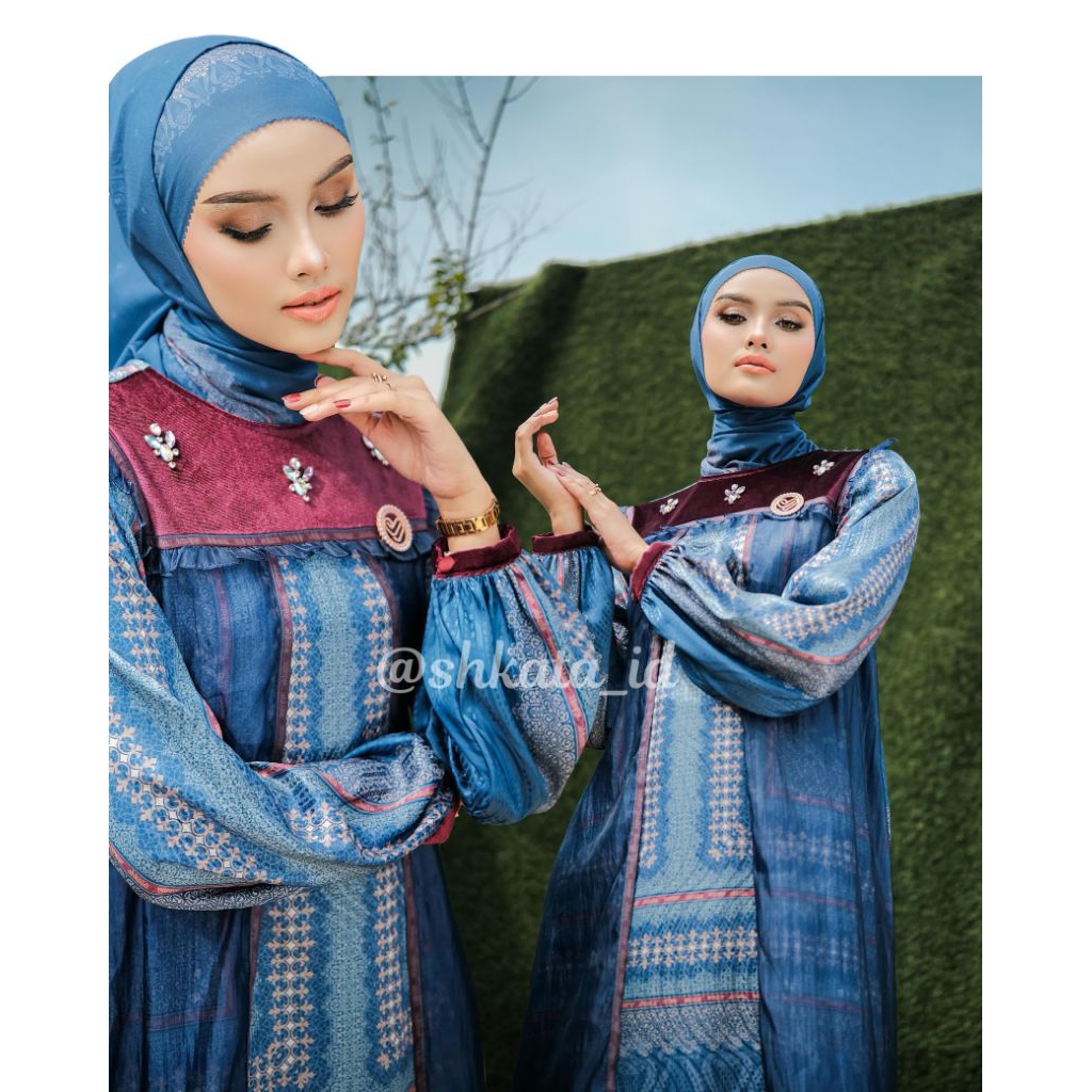 Premium Balenia series by shkata gamis kerudung