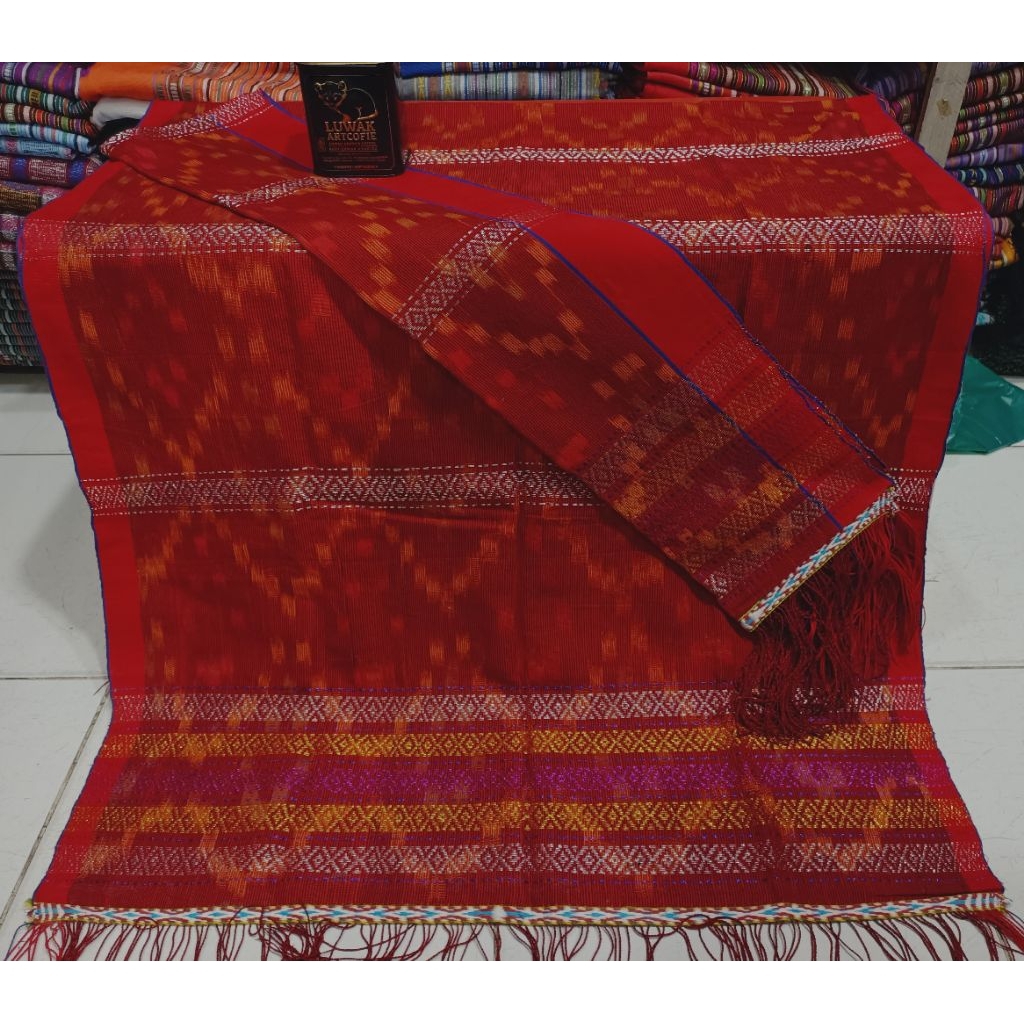 Tapak Catur Sutra Jukit Benang Kristal { Hiou / Ulos Simalungun }