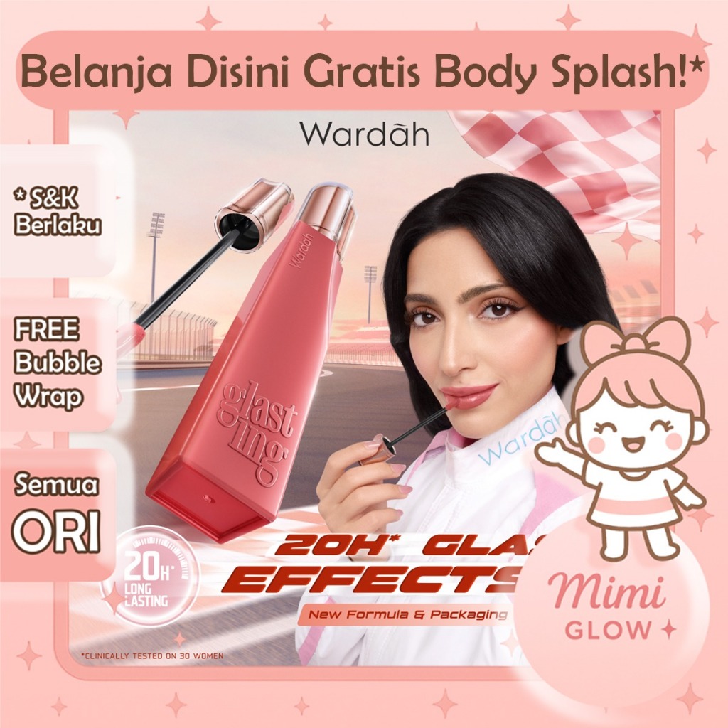 Wardah Glasting Liquid Lipstick Lipstik Ringan Liptint Lipcream Transferproof * MIMI GLOW *
