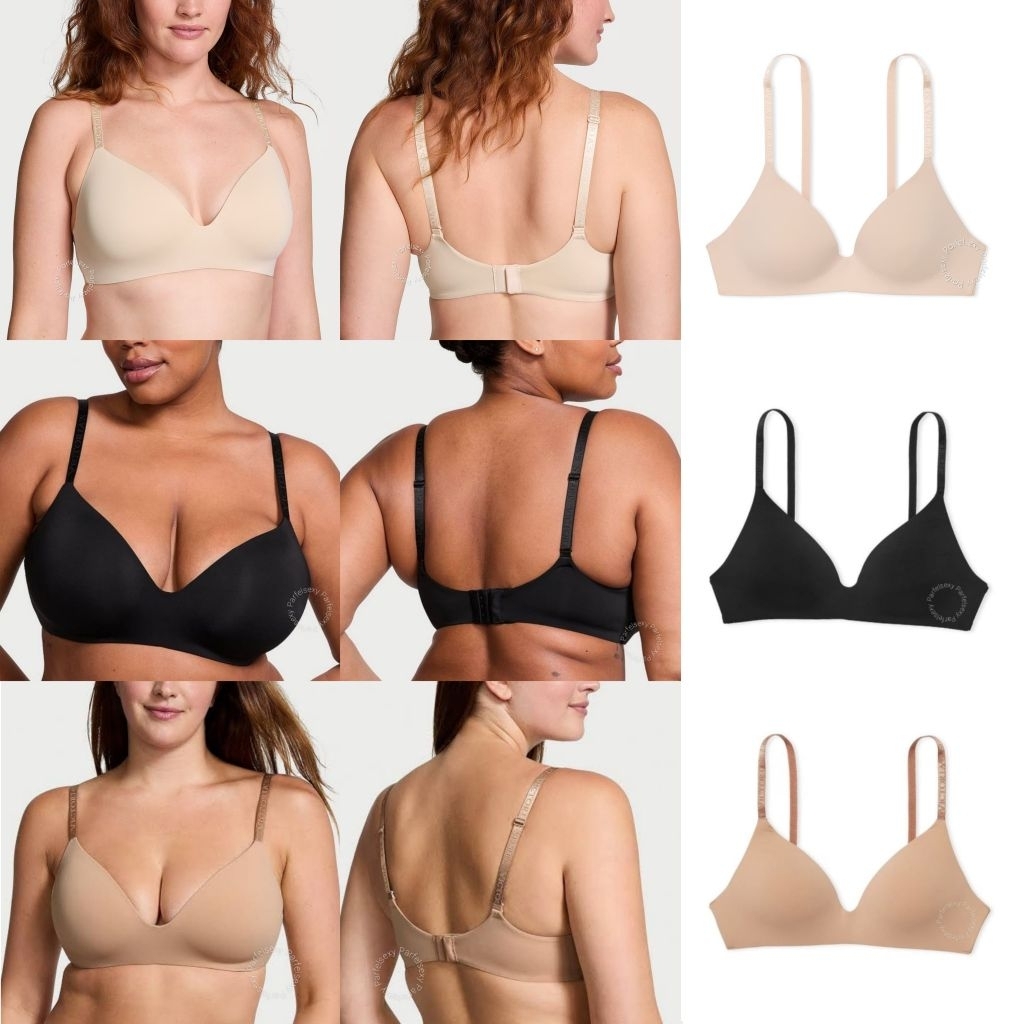 Victoria Secret Tshirt Lightly Lined Wireless Bra Ada Busa Tipis Tanpa Kawat 32C 11250935