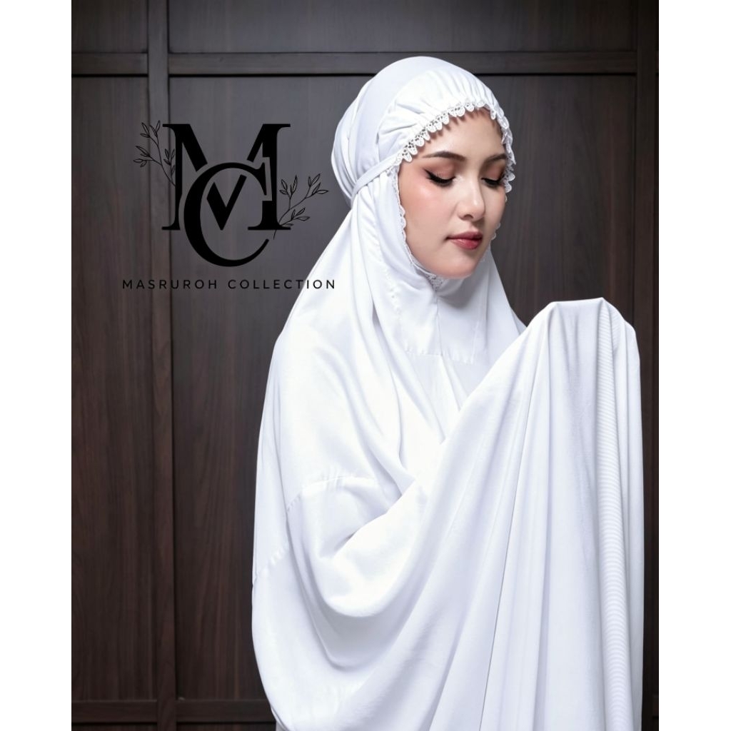 Masruroh MUKENA TERUSAN GENTUR SEMPUR TANPA LENGAN RAYON TWILL