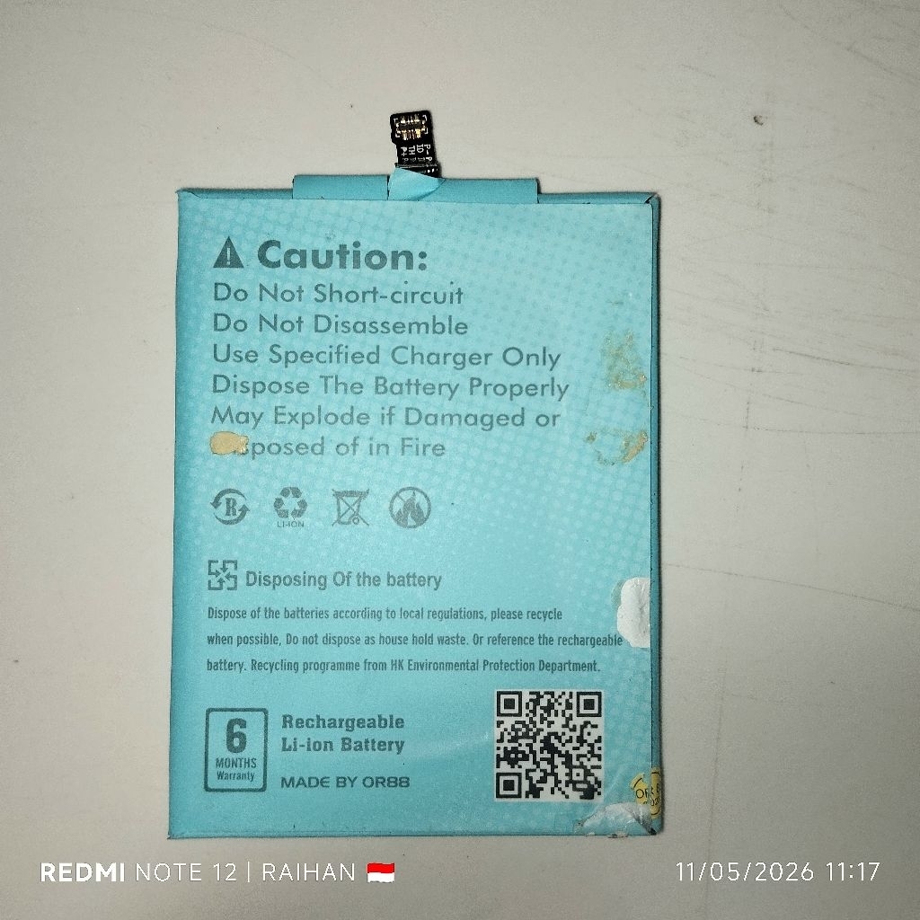 Baterai Double Power Redmi 3S OR-88