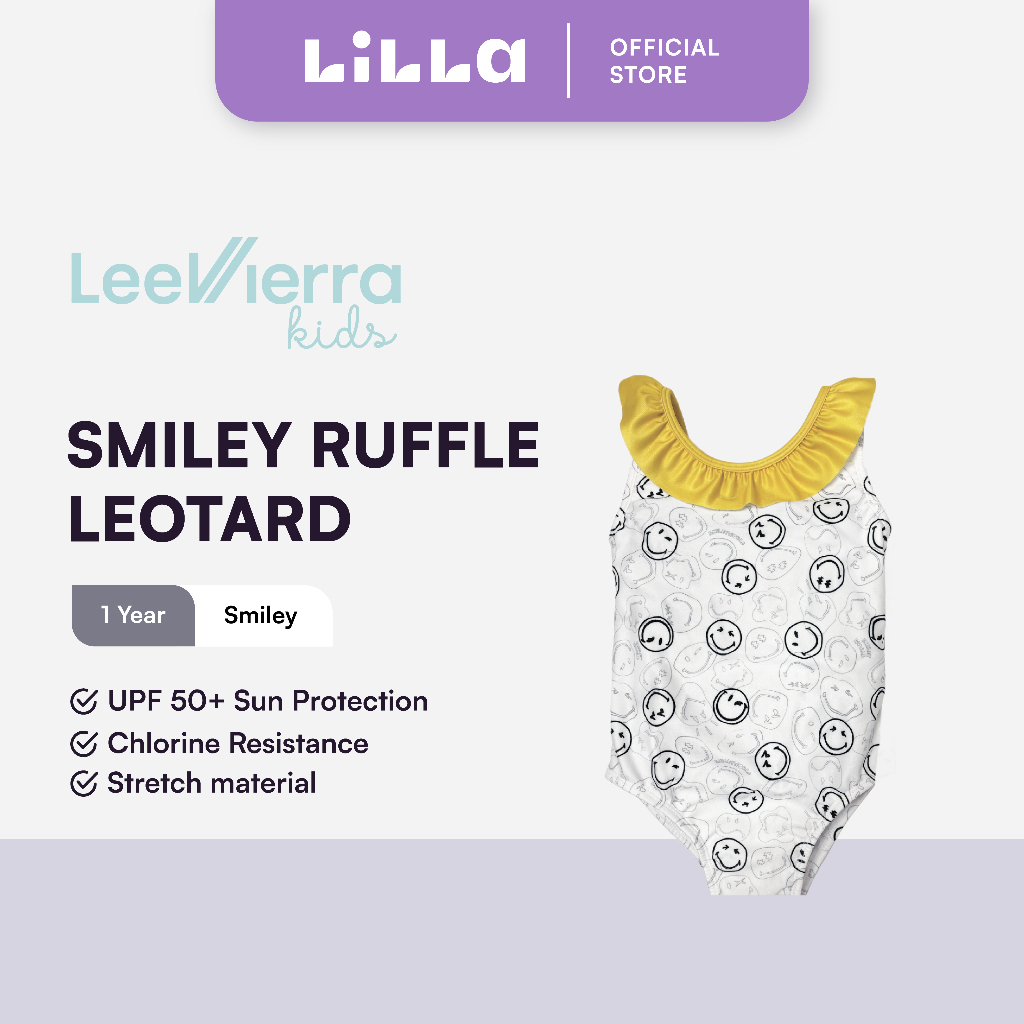 LEE VIERRA KIDS - Smiley Ruffle Leotard