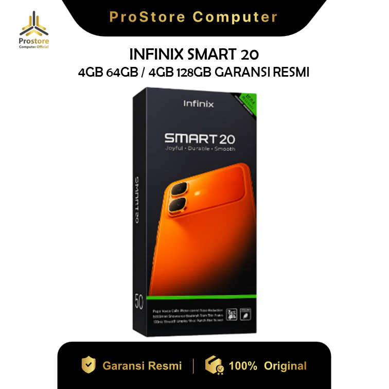 INFINIX SMART 20 SERIES 4GB 128GB | 4GB 64GB Garansi Resmi